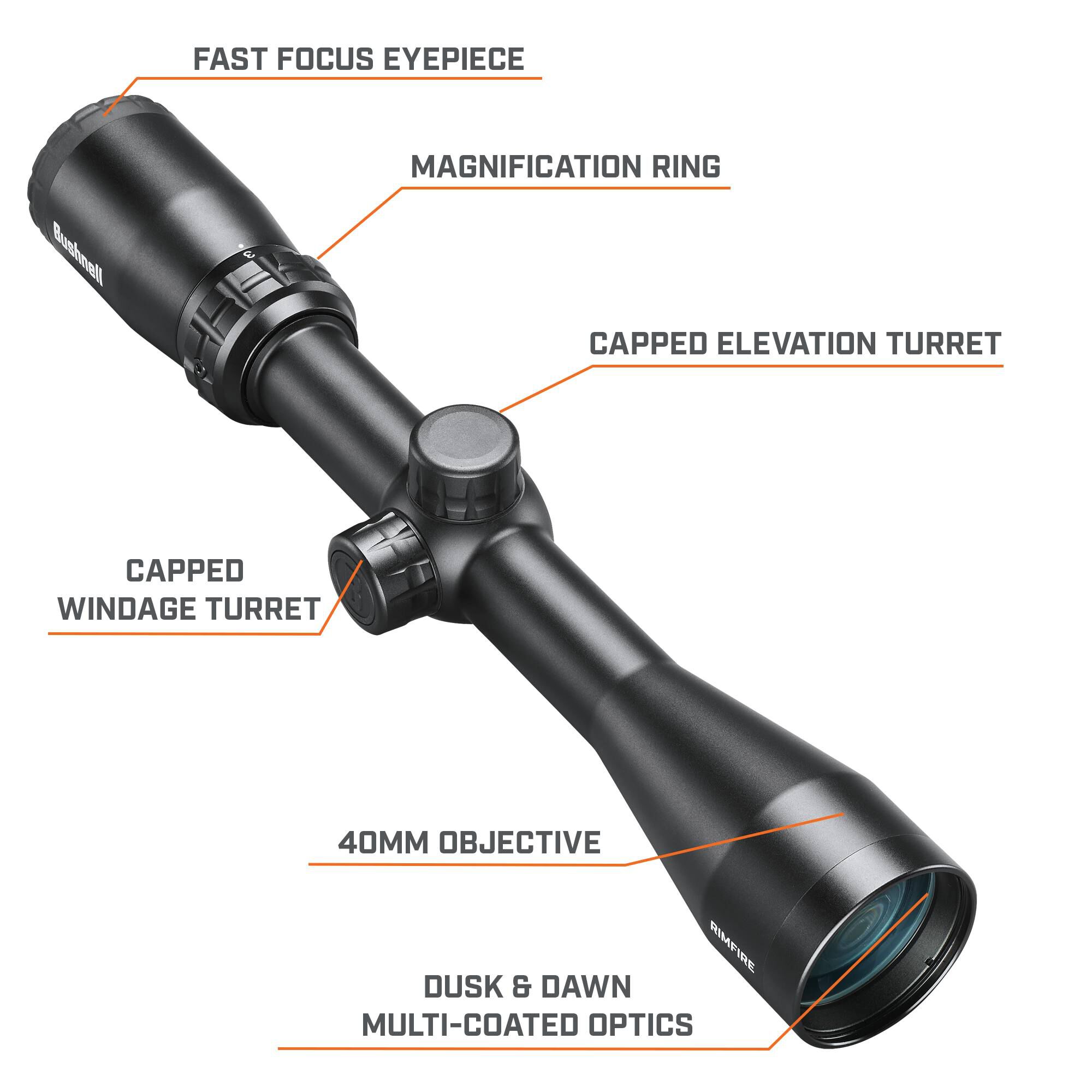 Buy Rimfire 3-9x40 Riflescope and More | Bushnell